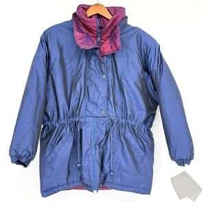 Vtg Weather Chasers Womens LARGE (14-16) Jacket Coat 80's/90's NWT Cinch Waist
